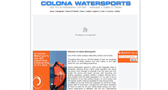 Desktop Screenshot of colonawatersports.com